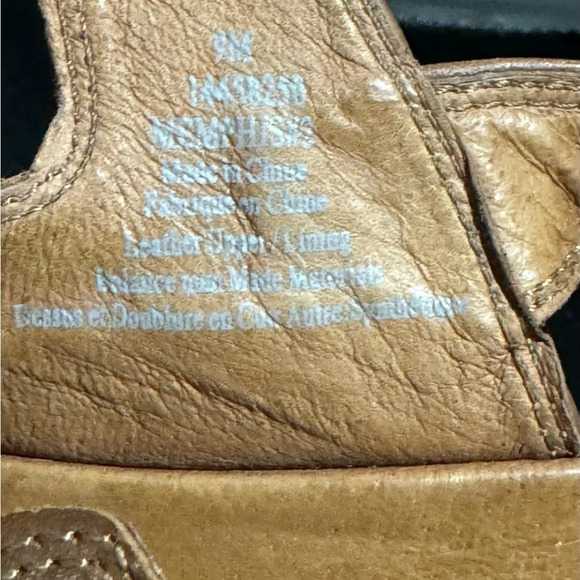 Naturalizer Leather Adjustable Sandals comfort walking brown modern boho US 9 - Picture 5 of 5